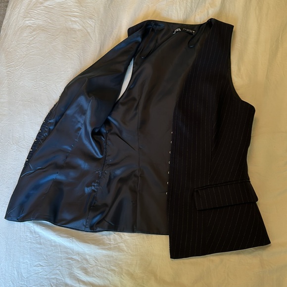 Blue with white pinstriped vest - Picture 2 of 3